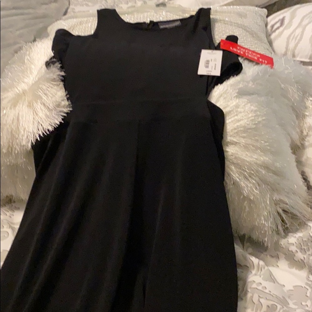 Black Sleeveless Bold Element Jumpsuit